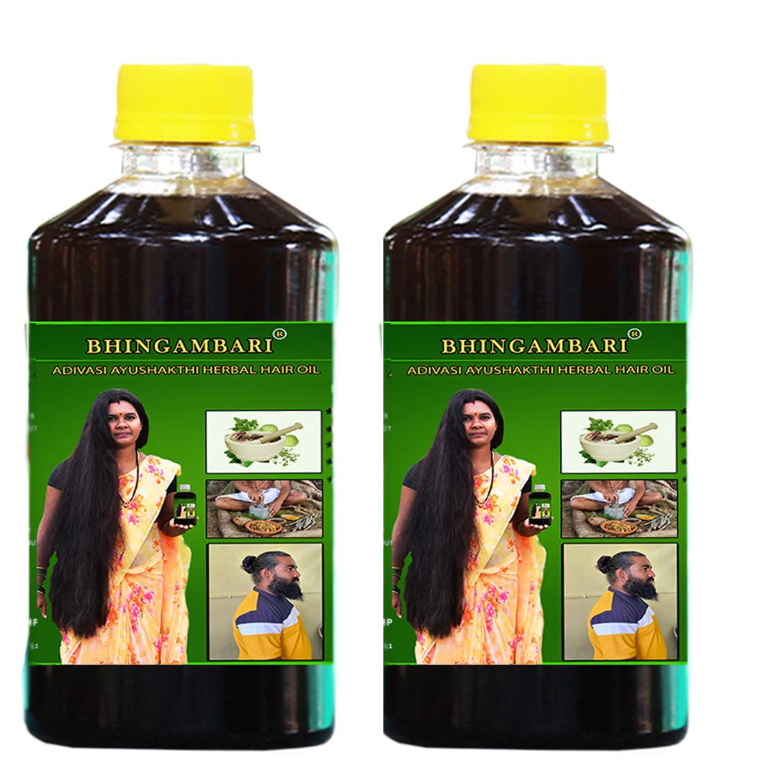 Adivasi Bhrngambari AyuShakti Herbal Hair Oil 500ML